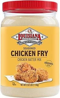 Louisiana Seasoned Chicken Fry Batter Half Gallon - 2.62 lbs - Crispy Southern Coating Mix for Fried Chicken - Delicious and Convenient Coating Filled with Cajun Flavor - Easy to Make Recipe - Just Add Water