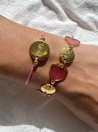 Handmade Mom Charm Bracelet Set, Gold Heart Bracelet, by Christina Christi - Etsy