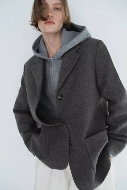H&M Ladies Wool-Blend Blazer