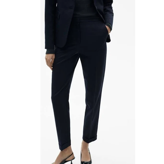 Woman MANGO Straight Suit Pants