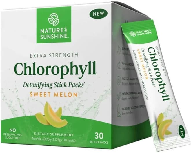 Nature's Sunshine Chlorophyll Detoxifying Sweet Melon 30 Stick-pack