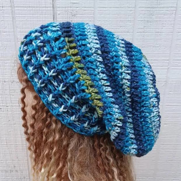 Women's Slouchy Crochet Beanie Hat