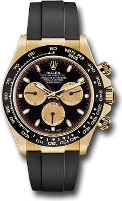Rolex Daytona 40 Black Dial Yellow Gold Mens Watch 126518LN