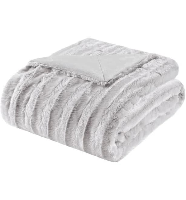 Duke Long Fur Throw Madison Park