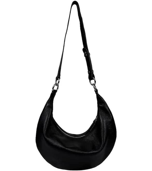 hyer goods The Piccola Ring Bag A Convertible Leather Crescent Bag