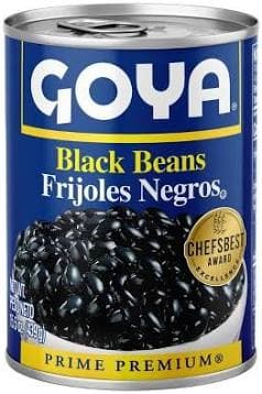 Goya Black Beans Low Sodium 15.5 oz