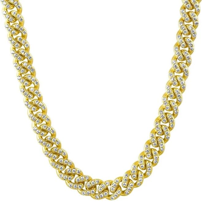 13mm Prong Set Iced Out Miami Cuban Chain