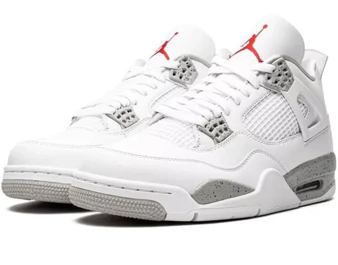 Jordan 4 Retro White Oreo Ct8527-100 Gray Men's Size Us 7-12
