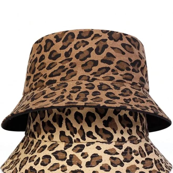 Women's Leopard Print Bucket Hat
