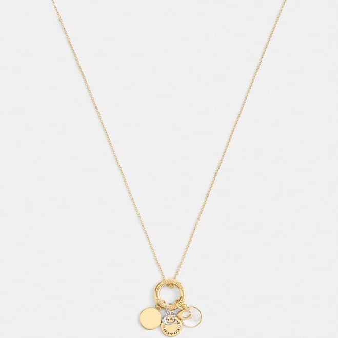 Coach Women's Coin Pendant Necklace