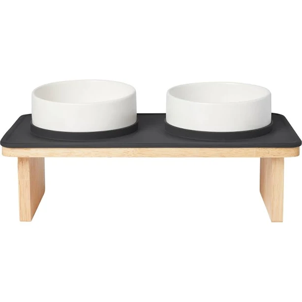 Frisco Elevated Ceramic Double Diner