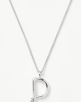 Missoma Curly Molten Initial Pendant Necklace