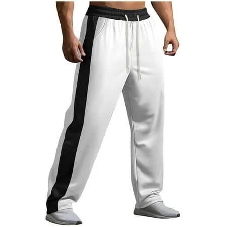Men's Straight Leg Drawstring Sweatpants with Pockets