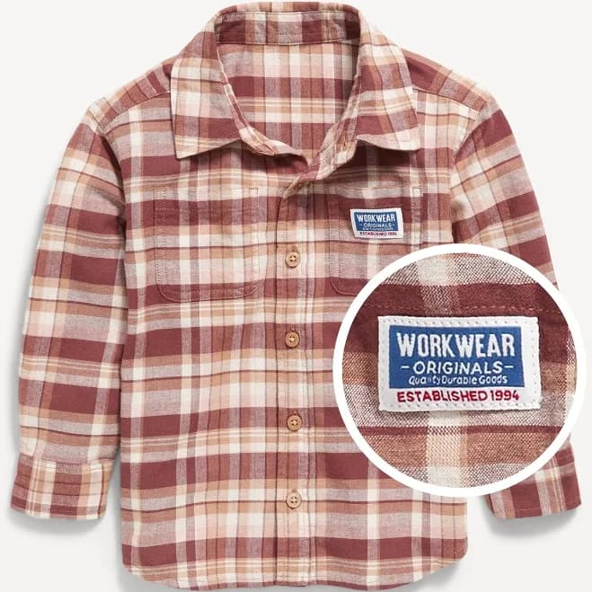 Old Navy Toddler Boys Plaid Flannel Shirt