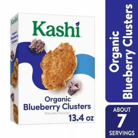 kashi Heart to Heart Organic Oat Cereal Blueberry Clusters 13.4 oz (2 Pack)