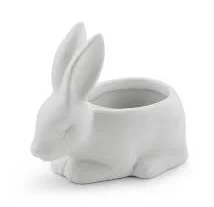 Napco Rabbit Shaped Ceramic Planter/ Cache Pot