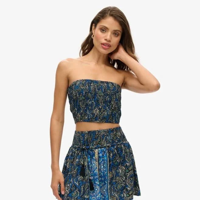 Superdry Women's Paisley Bandeau Top