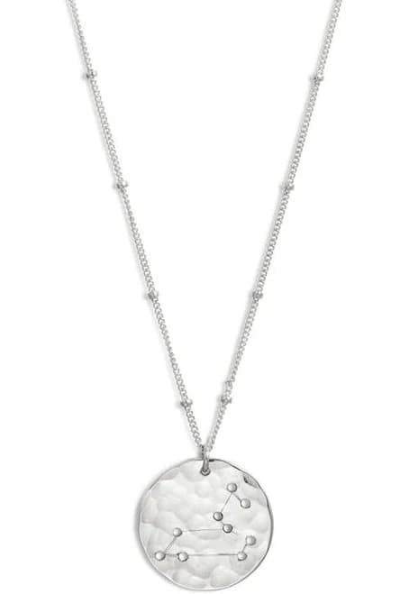 Nashelle Women's Sterling Silver Leo Constellation Pendant Necklace