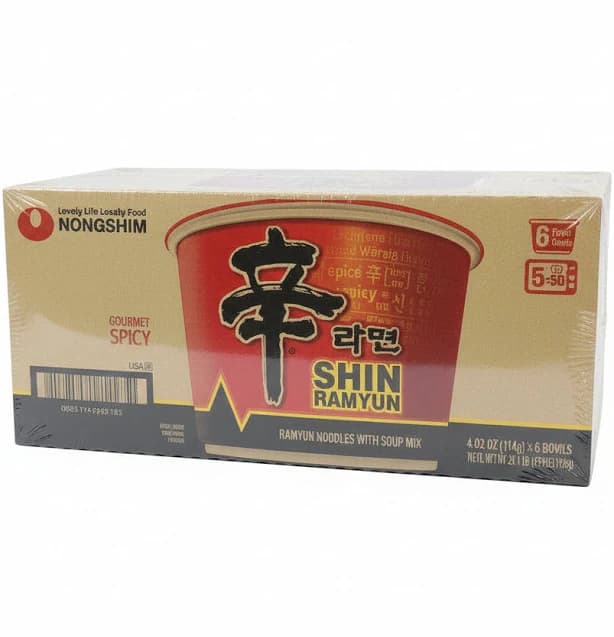 BIG BOWL SHIN 6 BOX,신라면 큰사발684g