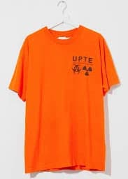 Vintage Y2K Orange Hazmat Graphic T-Shirt