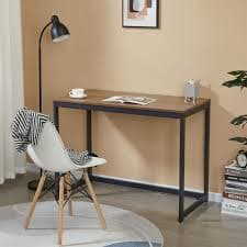 GreenForest Small Modern Computer Study Desk For Home Office, Dark Brown, 39" - Walmart Business Supplies