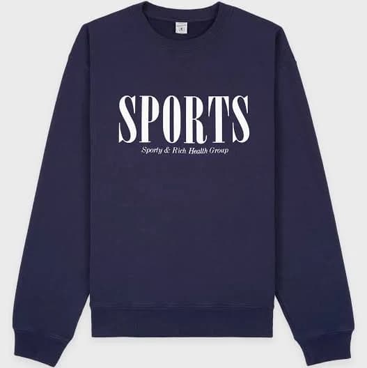 Sports Crewneck Navy/White Navy