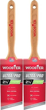 Wooster 2.5" Ultra/pro Extra-firm Angle Sash Paintbrush 2-pack,
