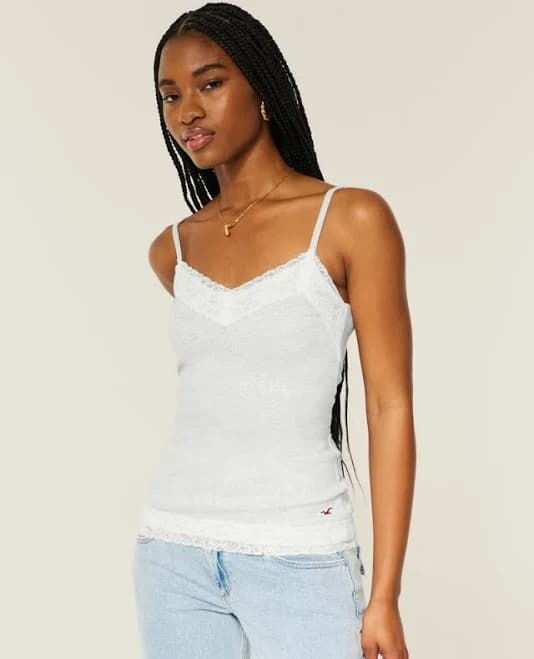 Hollister Women's Lace Trim Cami