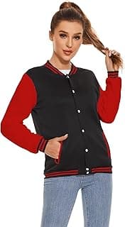 Varsity Jacket Women Men's Baseball School Uniform Button Up Unsex Adult Long Sleeve Coat Fashion Jacket