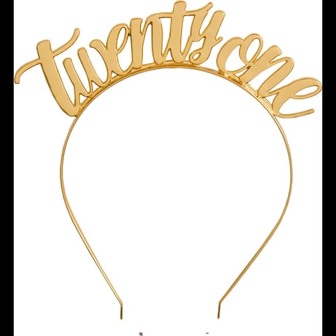 jollity & co "Twenty One" Metal Headband