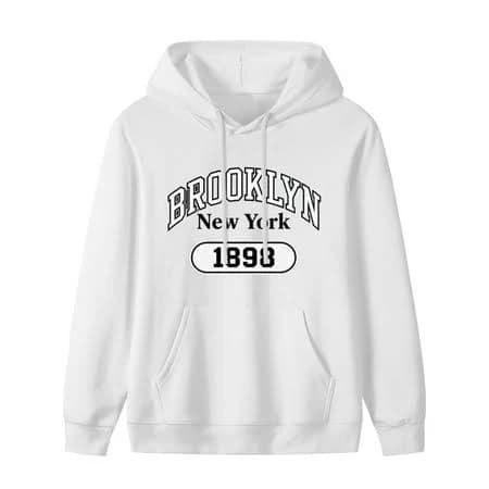 EVWKL Brooklyn New York 1898 Print Mens Hoodies with Long Sleeve