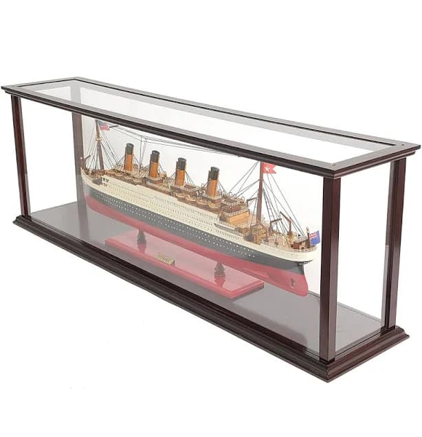 Titanic Ship Model Display Case