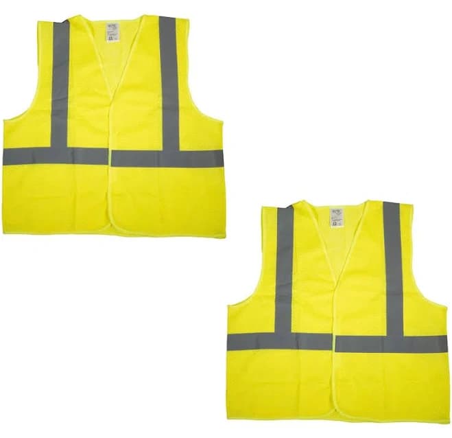 High Visibility Lime Yellow Reflective Safety Vest Type R Class 2