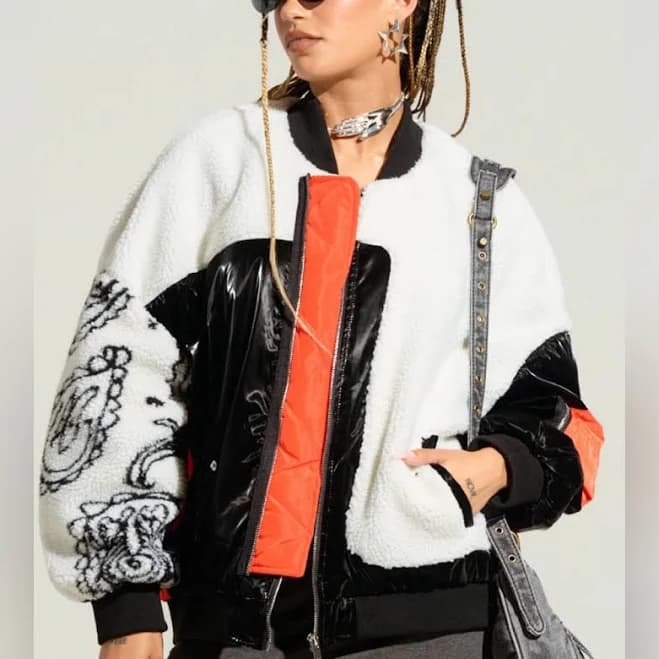 Akira Media Bomber Fleece Jacket