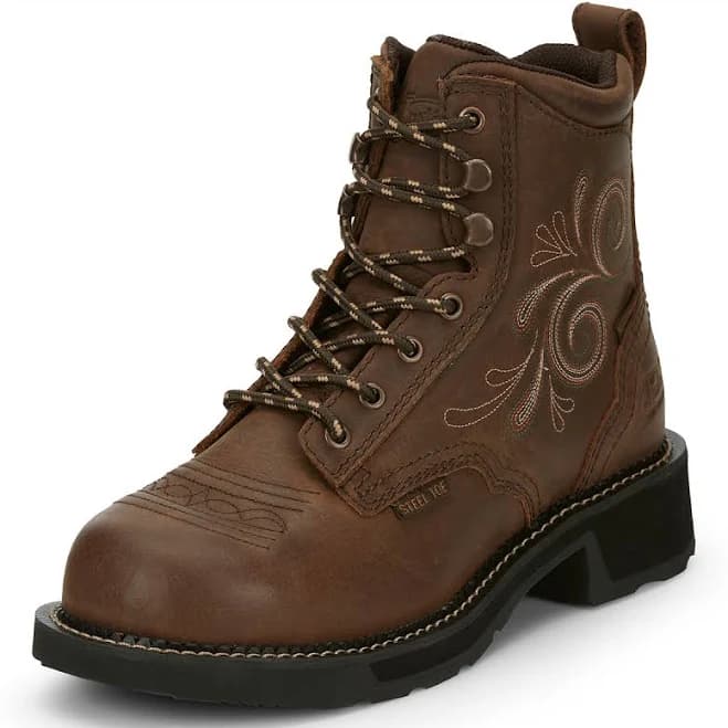 Justin Women's Katerina Steel Toe Waterproof Work Boots