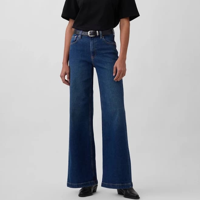 Gap Women's High-Rise Stride Wide-Leg Jeans