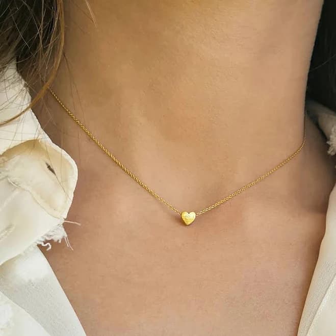 Dainty Heart Choker Necklace