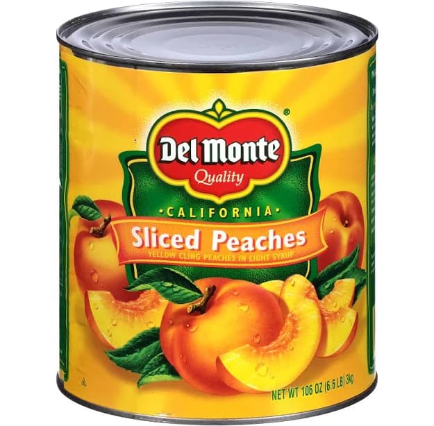 Del Monte California Sliced Peaches