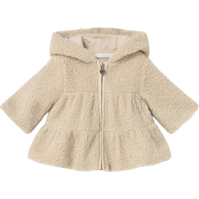 MAYORAL Girl's Faux Shearling Zip Sweatshirt