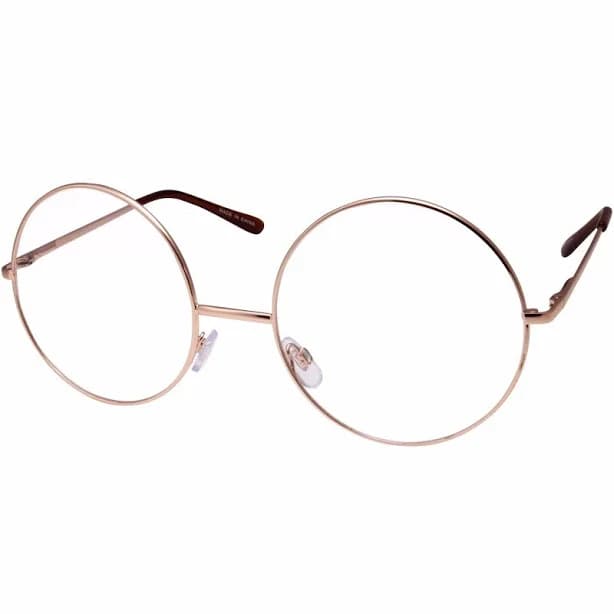 Extreme Oversized Large Xxl Round Metal Eye Glasses Big Frame Circle
