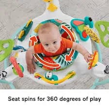 mattel Fisher-Price Jumperoo Baby Activity Center With Lights And Sounds Jumping Jungle Store | Baby