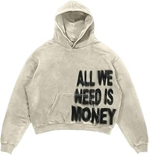 Unisex Y2K Colorful Sweatshirt Hip Hop Letter Print Oversize Hoodie Casual Baggy Harajuku Gothic Pullover Hoodie