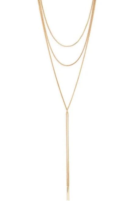 Nordstrom Layered Snake Chain Y-Necklace