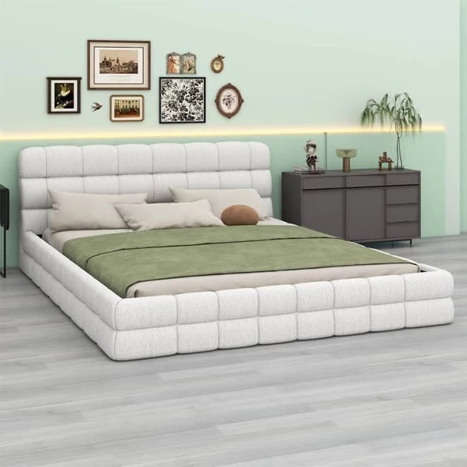 Queen Upholstered Platform Bed Latitude Run