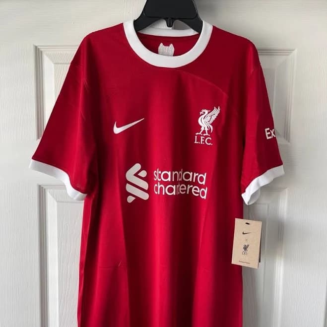 Nike Liverpool FC 2023/24 Stadium Home In Gym Red/White - New Men | Color: Red/White | Size: M