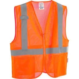GLOBAL INDUSTRIAL Class 2 Hi-Vis Safety Vest with 2 Pockets