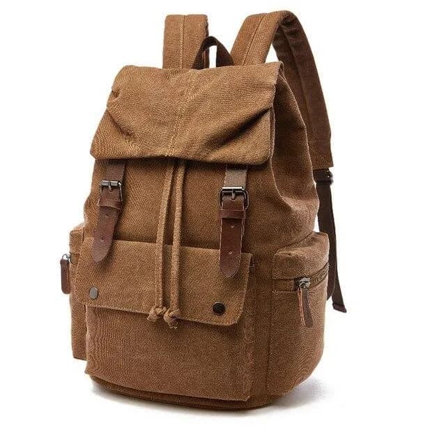 More Than A Backpack Men's Vintage Large Canvas Backpack