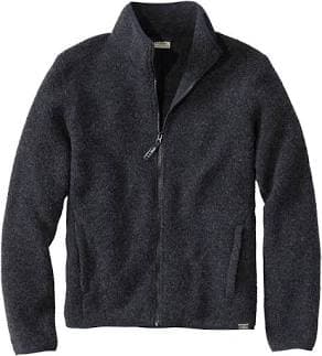 L.L.Bean Men's All Season Wool Fleece Full-Zip Sweater
