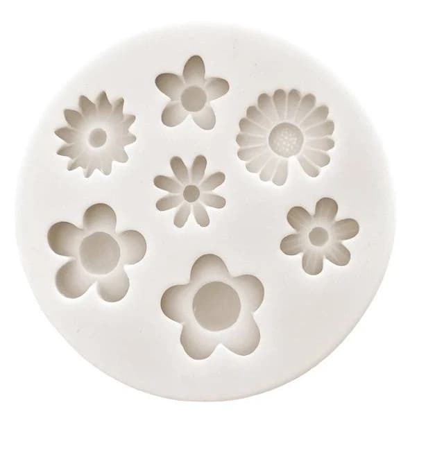 7 Cavity Floral Mold