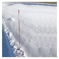 Pack of 10 Driveway Markers, Snow Stakes, Plow Stakes, Orange Reflective Fiberglass, 5/16" x " - Walmart.com